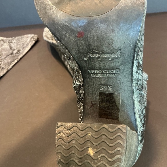 Free People x Vero Cuoio Dakota Over The Knee Snake Boots EU 38.5 Leather - Picture 14 of 15